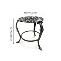Wrought Iron Plant Stand Freestanding Wrought-Iron Flowers Stand Indoor Metal Plant Holder for Sunroom