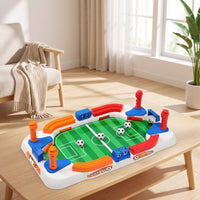 Compact Football Board Game with Flippers Portable Tabletop Football Game Manual Soccer Toy Family for Families