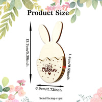 rabbitShaped Gift Holder Giftable Easter Rabbit Decor Freestanding Countertop Display for Holiday Decorators, Adults, Living Room, Mantelpiece, Shelf