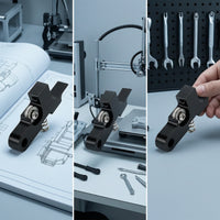 Extruder Lever with Wheel Aluminum Extruder Handle with Spring Printer Part Compact for Makers, 3D Printing