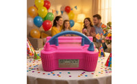 Electric Balloon Pump Multiple Nozzles Balloon Inflator Party Item Arched Handle Compact