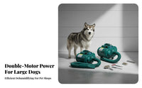 Low Noise Operation Twin Engine Force Dryer Fast Drying Twin Engine Dog Grooming Blower Variable Speed Control High Velocity Pet Dryer Multiple Nozzles for Large Dogs, Long-Haired Pets, Home Use