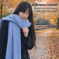 Plaid Scarf for Women Winter, Mohair Long Shawl Wrap Weather, Oversized Thick Warm Scarves, Soft Accessory