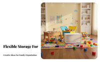 Multi-Purpose configurable Cube Organizer Large Capacity interconnecting Cube Organizer Easy Assembly Storage Cabinet Customizable Layout for Children, Families, kid's Room, Bedroom, Playroom, Closet