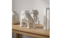 Decorative Elephant Figurine Resin Elephant Figurine Light-Toned Ornamental Item for Tabletop, Entryway