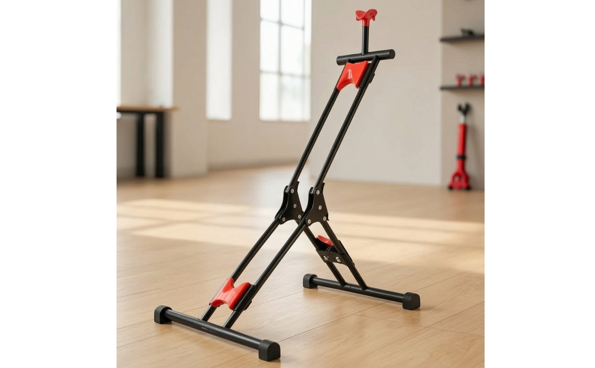 Upright Foldable Bike Stand Compact L-Shaped Bike Stand Long-Lasting Safe for Cyclists, Garage