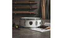 Wood Shell 14 Inch Snare Drum Metal Hoop Wooden Snare Drum Punchy Sound Musical Instrument Bright Attack for Students, Adults, Marching Band