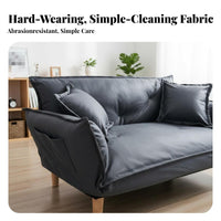Comfortable Armless Foam Lounger Soft Bean Bag Lounger Portable Floor Sofa Ergonomic Design for Children, Students, Living Room, Bedroom, perusing corner, Playroom