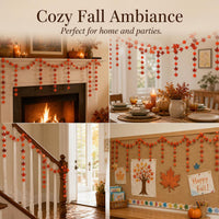 Autumn Maple Leaf Garland for Thanksgiving Wedding Party Decor