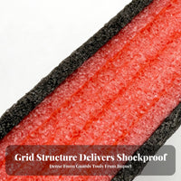 Shock Absorption Pre-Cut Grid Foam Insert Shockproof Pick and Pluck Foam Anti-Pressure for Hobbyists, Professionals, Equipment Case, Drawer