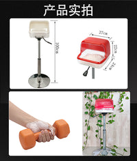 Jinyu Adjustable Height Magnesium Powder Stand with Hydraulic Lift and Stainless Steel Base for Gymnastics and Weightlifting
