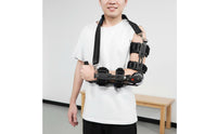 Breathable Material Hinged Elbow Immobilizer Lightweight Design Hinged Elbow Brace Includes Shoulder Strap for Athletes