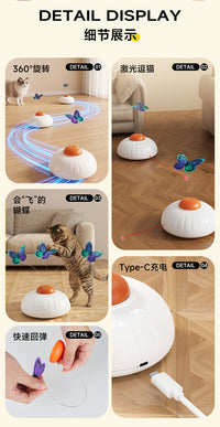 Electric Automatic Cat Toy Interactive Cat Teaser