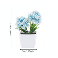 Mini Artificial Potted Plant Low Maintenance Small Fake Flower Pot Always Fresh Small Fake Flower in Pot for Desk, Office, Windowsill