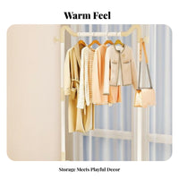 complimentarystanding Garment Rail with storage areaSaving for children