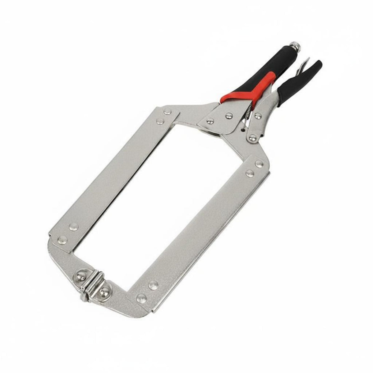 High Carbon Steel Locking C-Clamp Heavy Duty C-Clamp Locking Plier Adjustable Opening Hand Tool Non-Slip Handle for Woodworkers, Mechanics