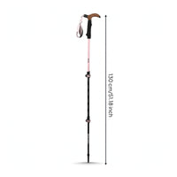 Trekking Pole with T-Handle Telescopic Hiking Stick with EVA Grip Collapsible Trekking Poles Adjustable Collapsible Hiking Poles