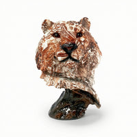 Head Figurine Freestanding Animal Bust Decorative Sculpture with Base for Office Desk, Beverage Cabinet, Entryway