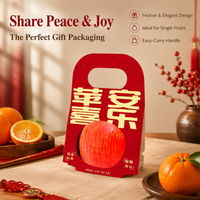 10 Small Brown Fruit Box Catering Boxes 350gsm Paperboard Fruit Packaging Box