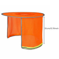 Hard Hat Shade with Neck Drape Lightweight Helmet Neck Shade Ventilated for Construction Sites