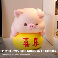 Cute Pig Savings Bank Great Gift Idea Pig Bank Large Capacity Room Decoration for Girls, Adults, Desktop