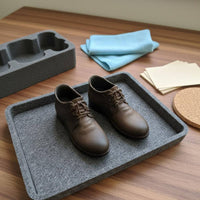 Miniature Boots with Laces 1/6 Scale Figure Boots Leather-Like Footwear for Customizers, Collectors