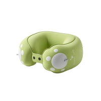 Inflatable Travel Neck Pillow Cooling U-Shaped Travel Pillow Compact Foldable for Children, Airplane, Car Rides