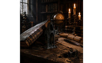 Festive Gift Melting Grim Reaper Statue Collectible Melting Grim Reaper Figurine Dark Humor Medieval Death Figurine Miniature for Desk, Office, Study