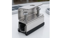 4 Pieces Black Insert Right-Angle Clamp Bracket Compact Mounting Bracket Bolt Fasteners Furniture Connector Uncovered Channel