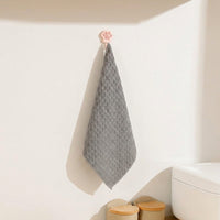 Microfibre Cloth and Waffle Weave Dishcloth, Professional Tea Towels for Kitchen and Glass, High Absorbency Non-shedding Cleaning Cloth, Gray