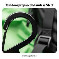 Long-Lasting Figure 8 Carabiner Multi-Purpose Keychain Hook Multipurpose Outdoor Reachory Lightweight for Outdoor Enthusiasts, Travelers, Pet Owners, Camping, Backpacking, Backpack, Daily Carry