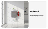 Fire Hose Pressure-Optimized Resistant Lightweight Fire Hose Reel Indoor Outdoor Use for Officers, Business Owners, Factories, Warehouses