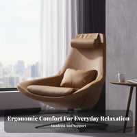 Sail Design Rotating Chair Nordic and Theme Single Sofa Soft Padded Padding Statement Piece for Adults, Balcony