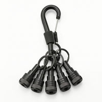 Hex Bit Holder Keychain Quick-Release Hex Bit Holder with Carabiner Keychain Compact Everyday Carry for Handymen