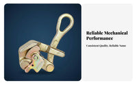 Long-Lasting Steel Cable Wire Rope Tightener Powerful Ratcheting System Hand Power Puller Portable for Electricians, Farms, Workshops