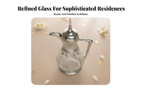 Luxury Glass Lined Carafe Arabic Design Ornate Thermal Serving Pitcher Large Capacity Middle Eastern Middle Eastern Pitcher Pot for Ramadan
