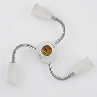 E27 Bulb Holder for Multi-Bulb Photography Lighting, Flexible Gooseneck E27 Lamp for Studio Lighting, Adjustable Base, 4A Rated Current Adapter