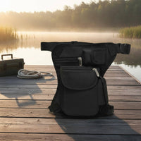 Adjustable Straps Drop Leg Bag Quick Reach Outdoor Waist Leg Pack Water Motorcycle Thigh Bag Long-Lasting Oxford Material for Cyclists, Anglers, Motorcyclists, Cycling, Fishing, Hiking, Camping