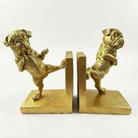 Decorative Dog Bookends Textured Canine Bookends Sculpted Book Supports Stylish for Readers, Desk
