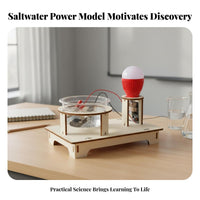 DIY Saline Water Power Generator Hands-on Learning Saltwater Generator Kit Technology Invention Saltwater Battery Experiment for Students, Classroom