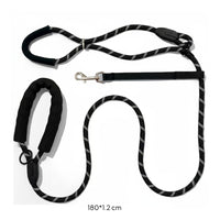 Integrated Collar Design Dog Muzzle Leash Set Walk Control Anti-Bark Dog Harness Leash for Outdoor
