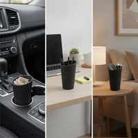 Waterproof Car Cup Holder Trash Can Odor-without Odor Cup Holder Trash Can Small Silicone Car Organizer Leakproof for Vehicle Interior