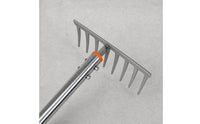 7 Tine Rake Rust Resistant Stainless Garden Rake Easy to Clean for Beach