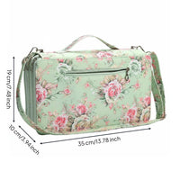 120 Slot Pencil Case Zipper Closure Floral Print Art Supply Organizer Easy to Clean Large Capacity Marker Bag for Artists, Travel