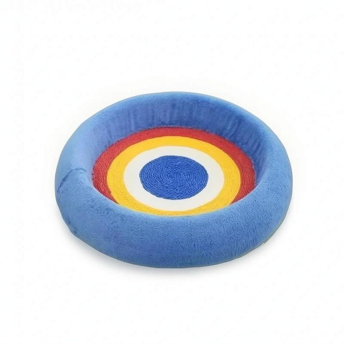 Woven Round Pet Scratcher Bed Soft Material Round Pet Scratch Board Layered Design Handwoven