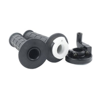 Anti-Slip Twist Throttle Assembly Textured Rubber Motorcycle Throttle Assembly Black Grip Set for Away-from-Road-Road