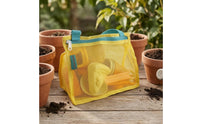 Zippered Beach Toy Set Carrying Handles Sandcastle Building Kit Portable Mesh Storage Bag Set Outdoor