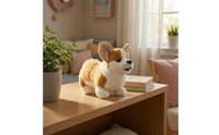 Corgi Stuffed Toy Compact Corgi Stuffed Animal Stuffed Dog Cute Realistic for Children, Bedroom, Nursery