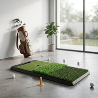 Golf Practice Mat Portable Golf Hitting Mat Turf Surface Training Gear
