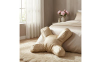 Cotton Filled Butterfly Pillow Soft Satin Face Pillow Padded Face Cradle Cushion Stitched Seams for Sleeping, Resting